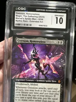 Gwenom, Remorseless (Extended Art) Marvel's Spider-Man Mythic CGC 10 Gem Low Pop - Image 3