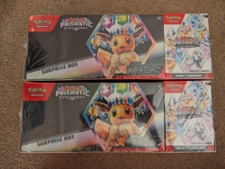 (2) Pokemon TCG Prismatic Evolutions 2 pack booster bundle & surprise box - Image 1