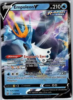 Empoleon V 040/163 SWSH05: Battle Styles - Pokemon Card - NM - Image 1