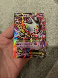 POKEMON MEGA M GENGAR EX XY166 (CARD #3) XY BLACK STAR PROMO HOLO RARE NM-M - Image 4