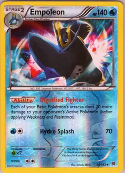Empoleon 38/162 Rare - Pokemon TCG XY: BREAKthrough - Reverse Holo (NM) - Image 1