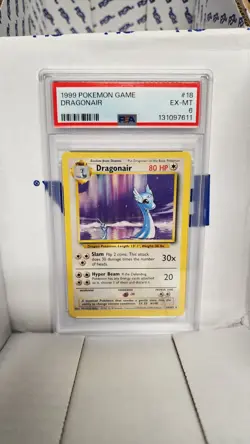 1999 POKEMON BASE SET UNLIMITED #18 DRAGONAIR PSA 6 - Image 1