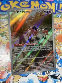Pokemon TCG Mr. Mime Scarlet & Violet-151 179/165 Holo Illustration Rare - Image 2