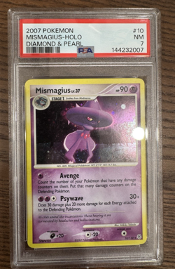 2007 POKEMON DIAMOND & PEARL #10 MISMAGIUS-HOLO PSA 7 - Image 1