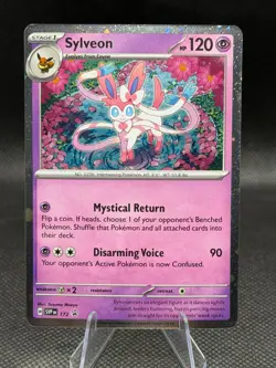 Sylveon SVP 172 - Cosmos Holo - Pokemon TCG Scarlet & Violet Black Star Promo - Image 1