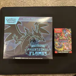 Pokemon TCG Phantasmal Flames ETB + Booster Bundle - Sealed - Image 1