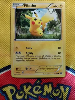 POKEMON TCG: XY BREAKTHROUGH PIKACHU 48/162 COMMON - Image 1