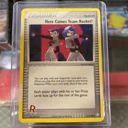 Here Comes Team Rocket! 111/109 Returns Holo Secret Rare Pokemon TCG Nintendo MP - Image 2