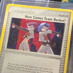 Here Comes Team Rocket! 111/109 Returns Holo Secret Rare Pokemon TCG Nintendo MP - Image 3