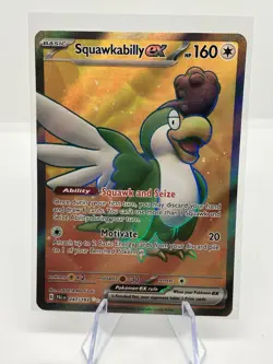 Pokemon TCG Squawkabilly EX 247/193 Holo Full Art Rare Paldea Evolved - Image 1