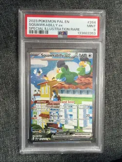 MINT✨ 2023 Pokemon Paldea Evolved Squawkabilly ex 264 Illustration Rare PSA 9 - Image 1