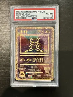 2000 Pokemon Game Promo Pokemon 2000 Movie Ancient Mew PSA 8 NM-MT - Image 1