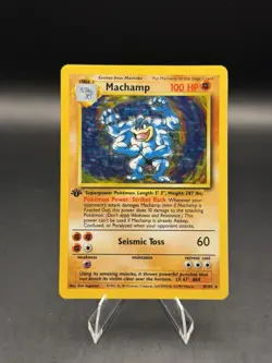 Machamp 8/102 Holo Rare 1999 Pokemon TCG Base Set First Edition (LP) - Image 1