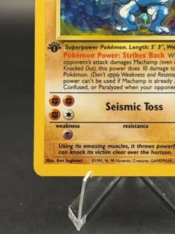 Machamp 8/102 Holo Rare 1999 Pokemon TCG Base Set First Edition (LP) - Image 3