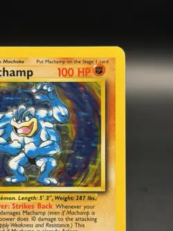 Machamp 8/102 Holo Rare 1999 Pokemon TCG Base Set First Edition (LP) - Image 5