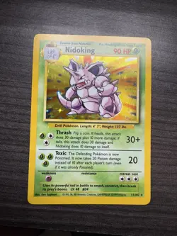 Pokemon TCG Nidoking Base Set 11/102 Holo Unlimited Holo Rare - Image 4