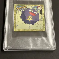Pokemon Artbox Series 1 1999 Koffing Gold Sticker #G18 PSA 9 - Image 3