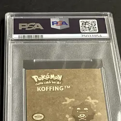 Pokemon Artbox Series 1 1999 Koffing Gold Sticker #G18 PSA 9 - Image 5