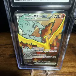 Pokemon TCG Team Rocket Moltres EX 208/182 2025 CGC 10 Gem Mint Graded - Image 2