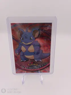Pokemon Topps Tv Animation Edition Nidoqueen Holo Rare UK Regional Variant Blue - Image 1