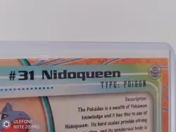 Pokemon Topps Tv Animation Edition Nidoqueen Holo Rare UK Regional Variant Blue - Image 4