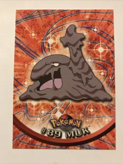 Muk - Pokemon Topps #89 - Non Holo Mint Blue Logo - Image 1
