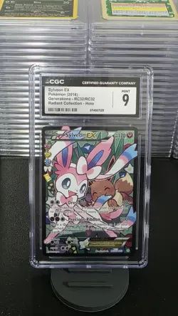 CGC 9 MINT Sylveon EX Generations RC32/RC32 Radiant (Collection) Holo Pokemon - Image 1
