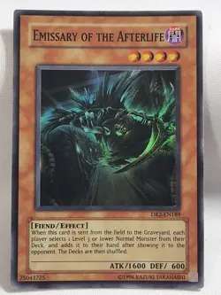 YuGiOh TCG 1 x 1st 2 x Unlimited Emissary of The Afterlife AST-076 Super Rare - Image 3