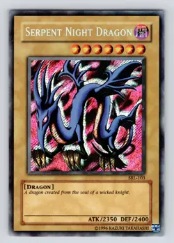 NM, Yu-Gi-Oh! TCG Serpent Night Dragon Spell Ruler SRL-103 Unlimited Secret Rare - Image 1