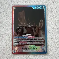 One Piece TCG - Portgas D. Ace Alt Art Leader - OP13-002 Carrying on His Will - Image 1
