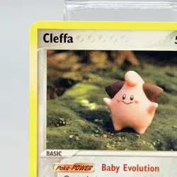 Cleffa 20/115 EX Unseen Forces Non Holo Pokemon Card 2005 Vintage Small Creases - Image 2