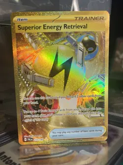 Pokemon Superior Energy Retrieval Trainer Gold Holo Card PAL 277/193 - Image 4