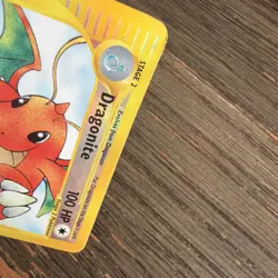 Pokemon TCG Dragonite Expedition Base Set Reverse Holo Holo Card 9/165 Dmg - Image 3