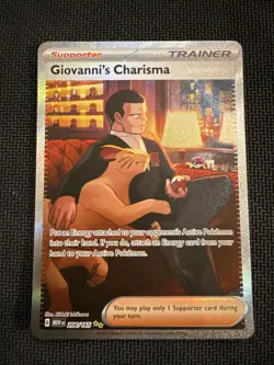Giovanni’s Charisma 151 Special Illustration Rare Trainer Card 204/165 - Image 1