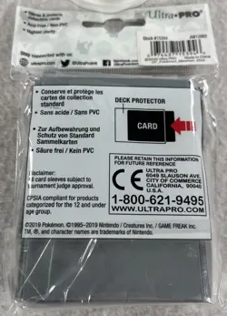 Ultra Pro Pokemon TCG Card Supplies Chromafusion Card Sleeves Mewtoo Purple NEW - Image 2