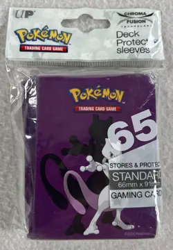 Ultra Pro Pokemon TCG Card Supplies Chromafusion Card Sleeves Mewtoo Purple NEW - Image 3
