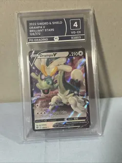 Drampa v Ultra Rare Card 128/172 Brilliant Stars Graded Pokemon TCG Card 4 - Image 1