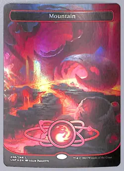 Mountain - Borderless - Foil - 238 - Unfinity (UNF) MTG - Image 1