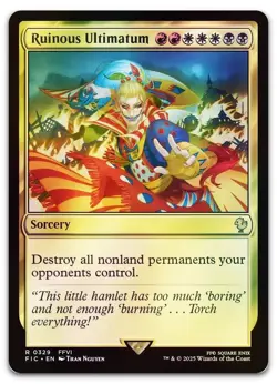 Ruinous Ultimatum (Surge Foil) #329 (NM) Final Fantasy FIC Magic MTG - Image 1