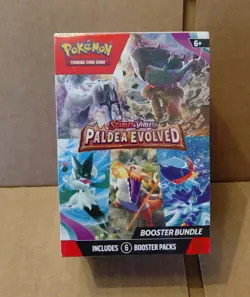 Pokemon Scarlet & Violet Paldea Evolved 6-Pack Booster Bundle + Protector - Image 2