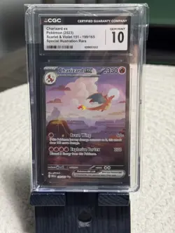 CGC 10 Charizard ex 199/165 Pokemon Scarlet & Violet 151 SIR - Image 1