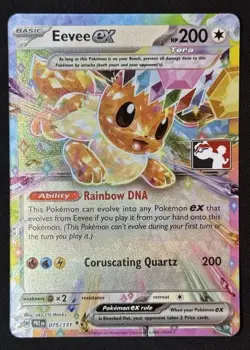 Play! Pokemon Prize Pack Series 7 Prismatic Evolutions 075/131 Eevee ex - Image 1