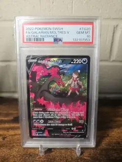 Pokemon TCG Galarian Moltres v Astral Radiance TG20/TG30 Swsh10 PSA 10 - Image 1