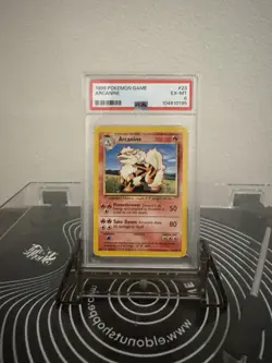 1999 POKEMON BASE SET UNLIMITED #23 ARCANINE PSA 6 - Image 1