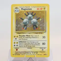 Pokemon TCG - Magneton 9/102 Base Set Holo Rare WOTC - EXC - Image 2