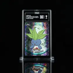 POP 1 TAG 9 MINT Oddish #43 Spektra-Chrome Pokemon Topps Chrome Series 1 - Image 1