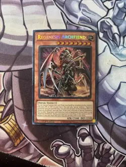 (ALIN) Yugioh! Regenesis Archfiend ALIN-EN016 Secret Rare 1st Ed VLP - Image 1