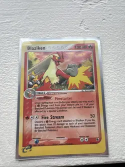 Pokemon TCG Blaziken EX Holo Rare Card Ruby and Sapphire 2003, 3/109 - Image 1