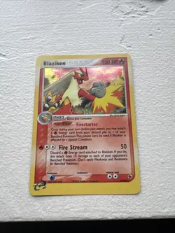 Pokemon TCG Blaziken EX Holo Rare Card Ruby and Sapphire 2003, 3/109 - Image 2