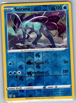 Suicune 037/189 Reverse Holo SWSH03: Darkness Ablaze - Pokemon Card - NM - Image 1